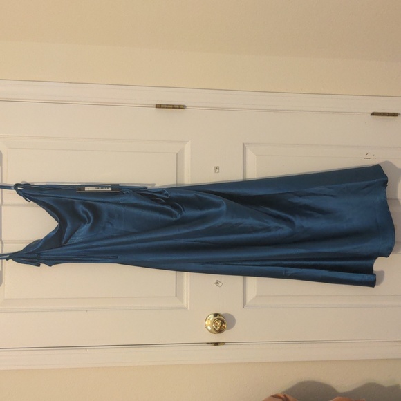 cinderella divine Dresses & Skirts - NWT Cinderella Divine cowl neck satin slip midi dress